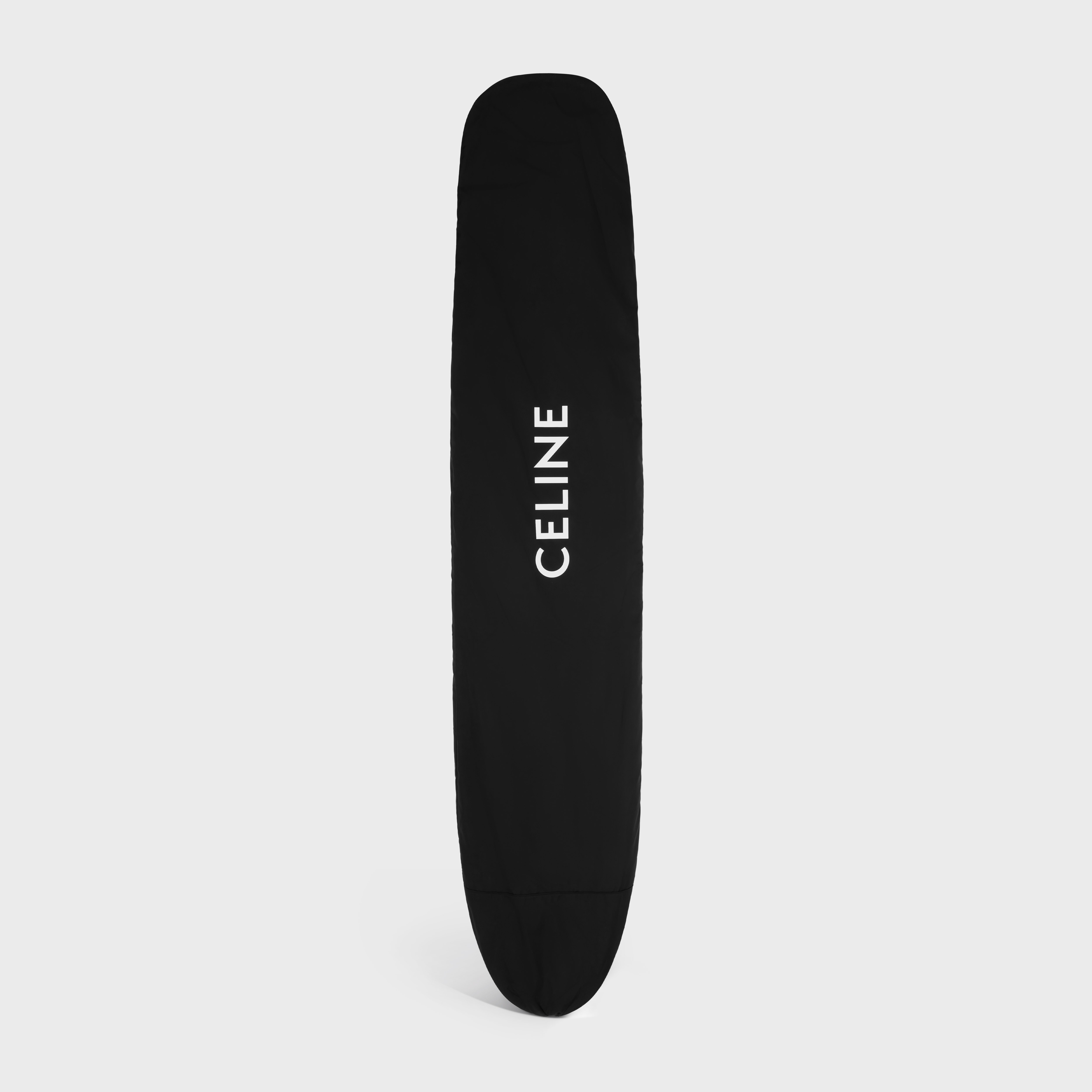 BLACK LONGBOARD WITH CELINE WHITE LOGO IN RESIN AND FIBERGLASS 6
