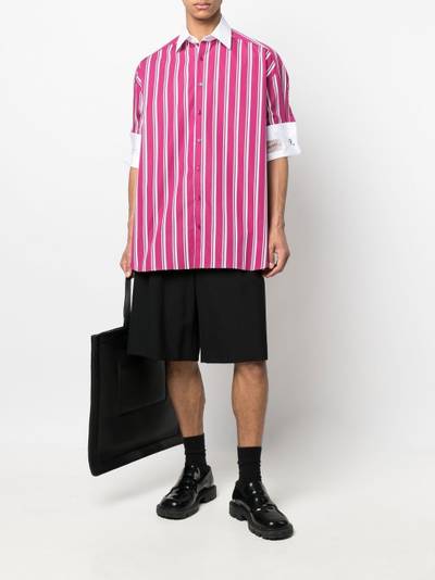 Raf Simons striped cotton shirt outlook