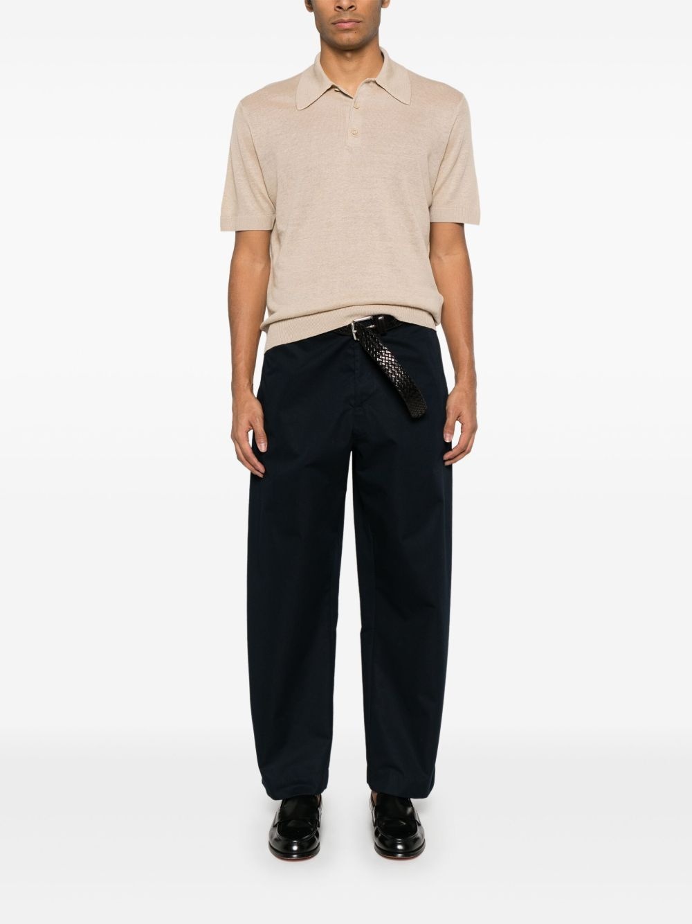 fine-knit polo shirt - 2