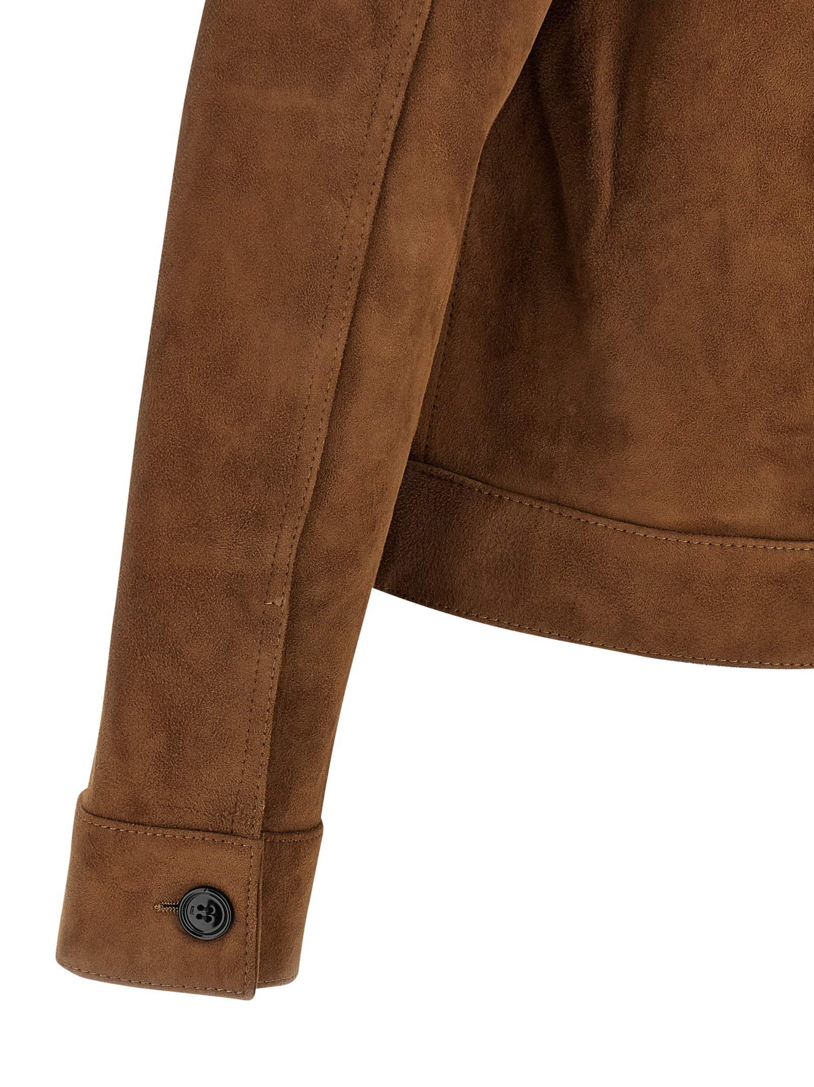 Suede Jacket Puffer Jackets Multicolor - 4