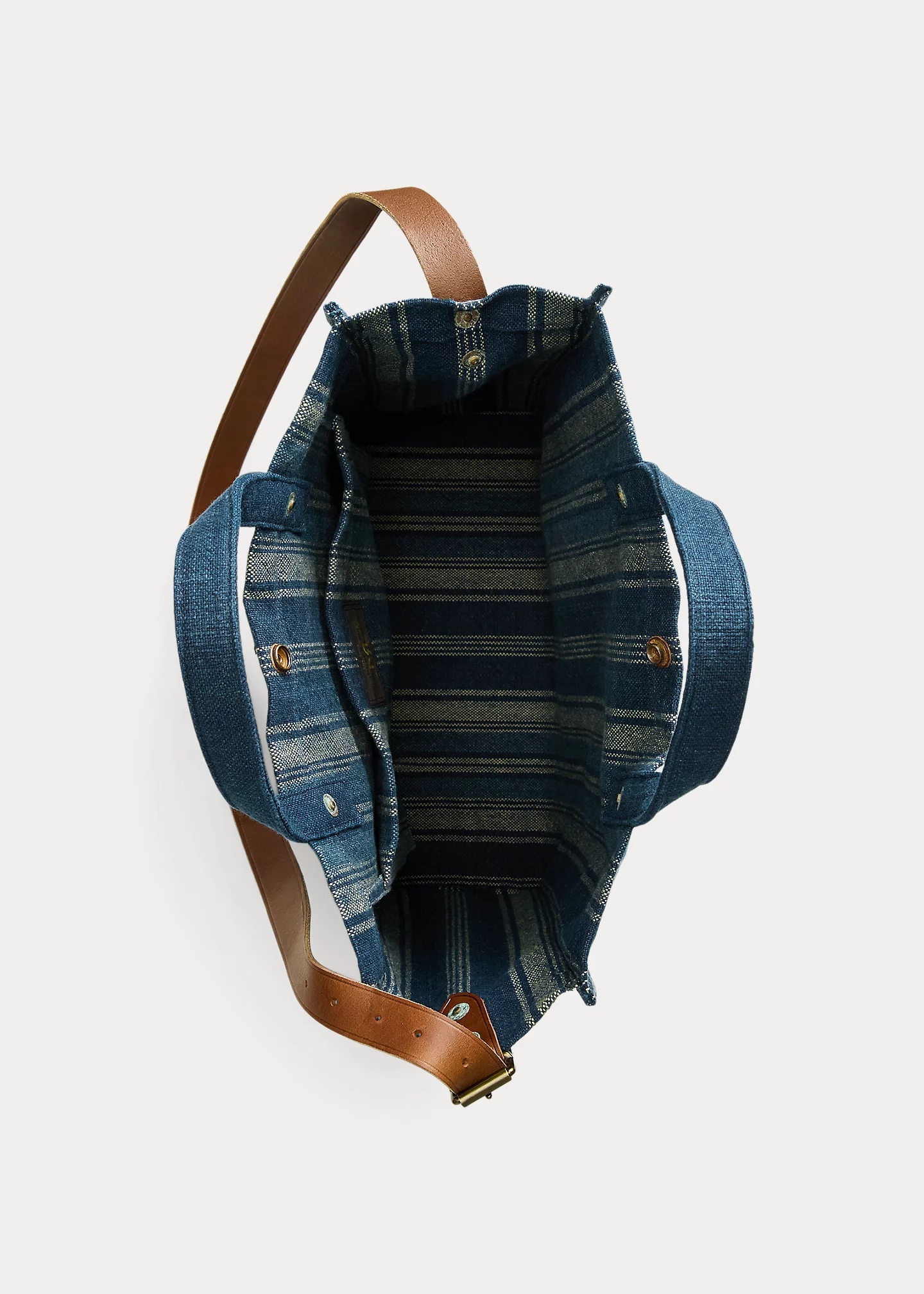 Handwoven Indigo Carpenter Tote - 4