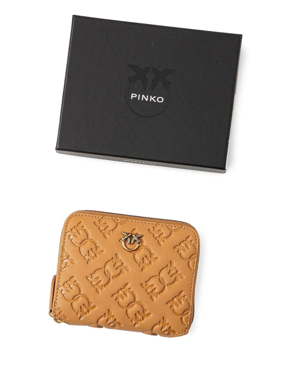 logo-embossed zip-around wallet - 4