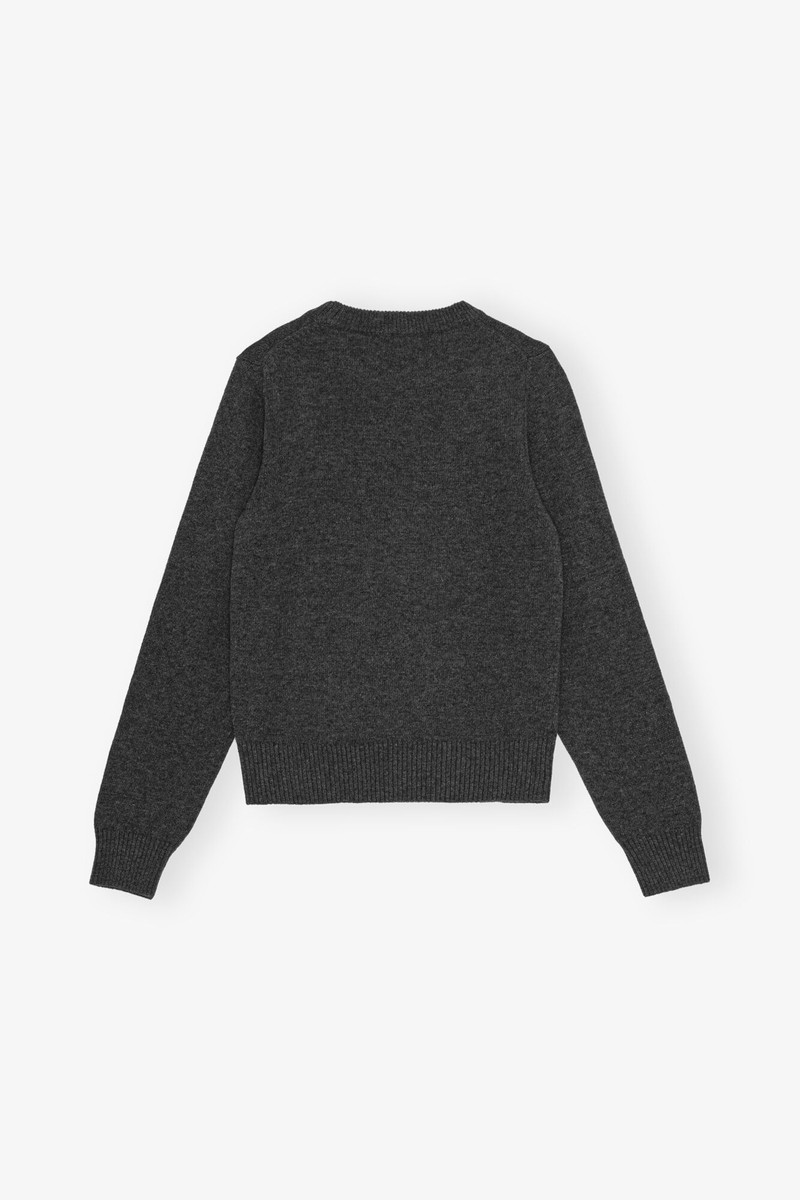 DARK GREY GRAPHIC BEAR SWEATER 6