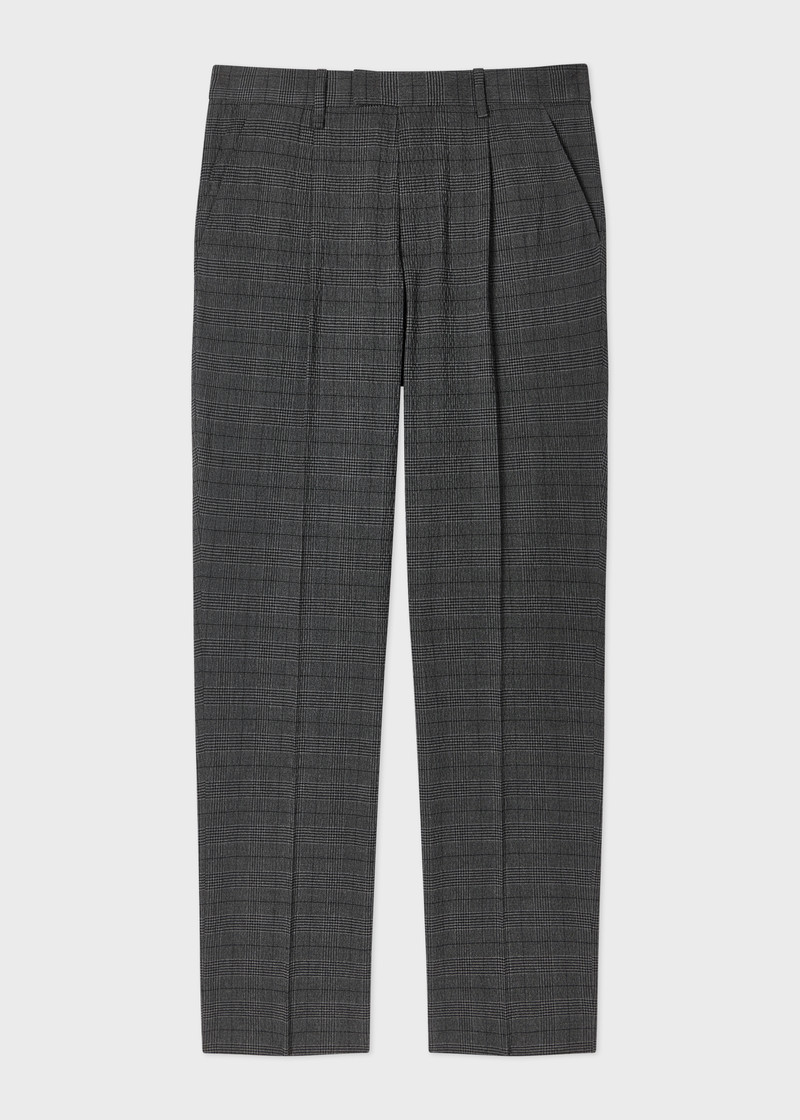 Grey Textured-Cotton Check Co-Ord Set 5