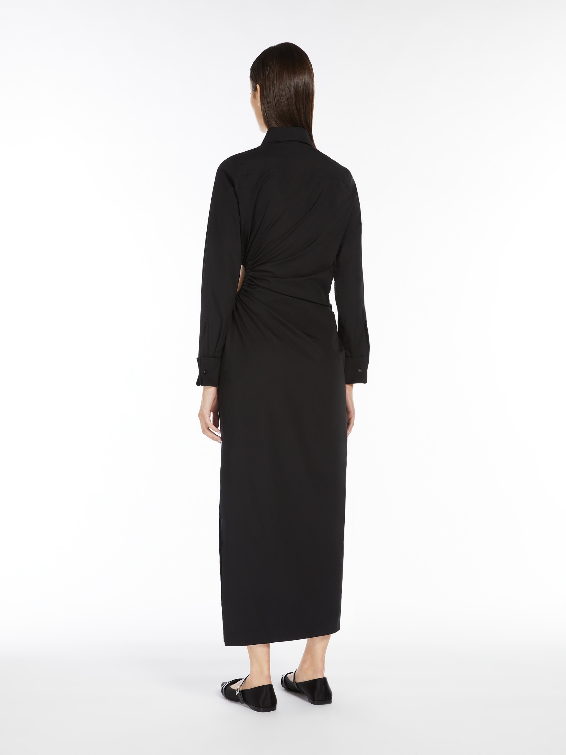 ETERE Cotton-poplin fitted dress - 4
