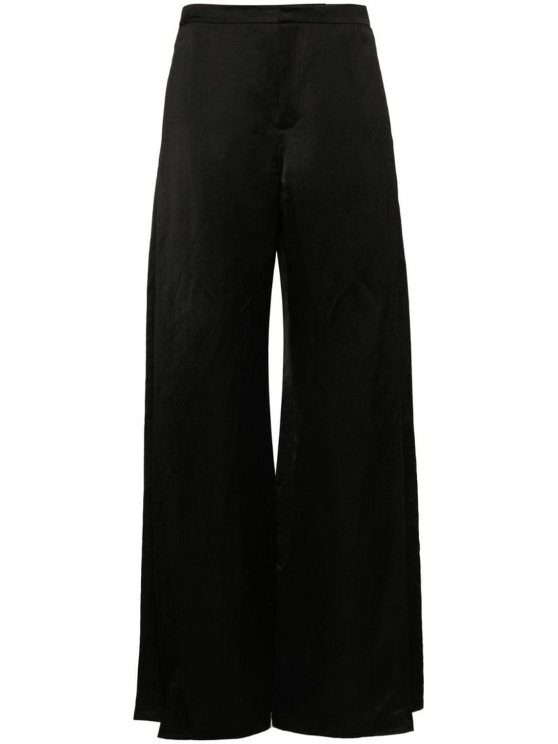 satin wide-leg trousers 1