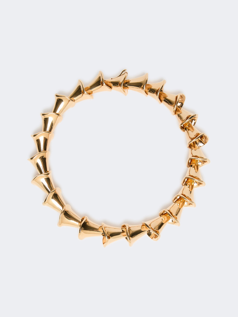 GATTONI Choker necklace with floral elements - GOLD 1