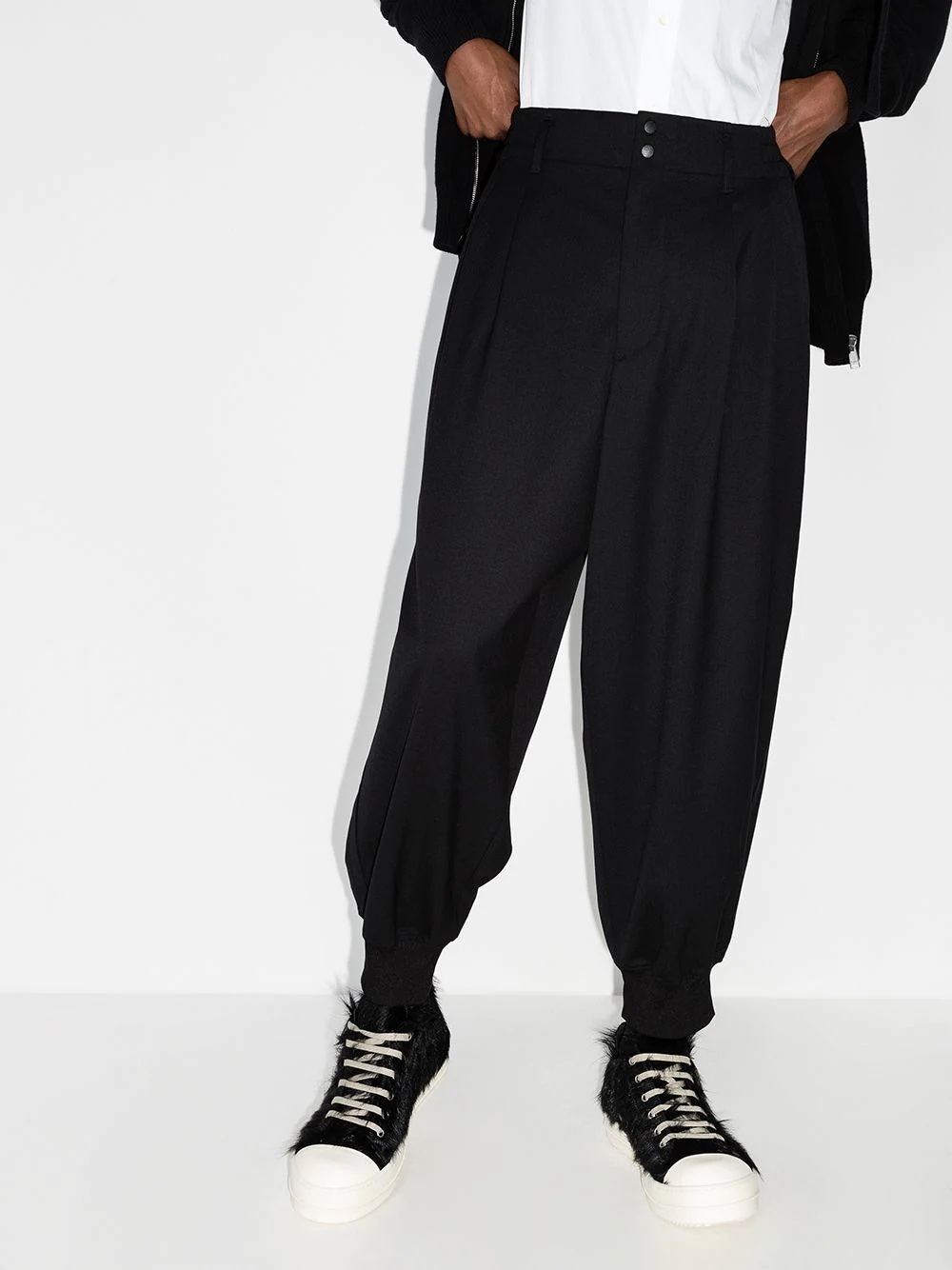 drop-crotch track pants - 2