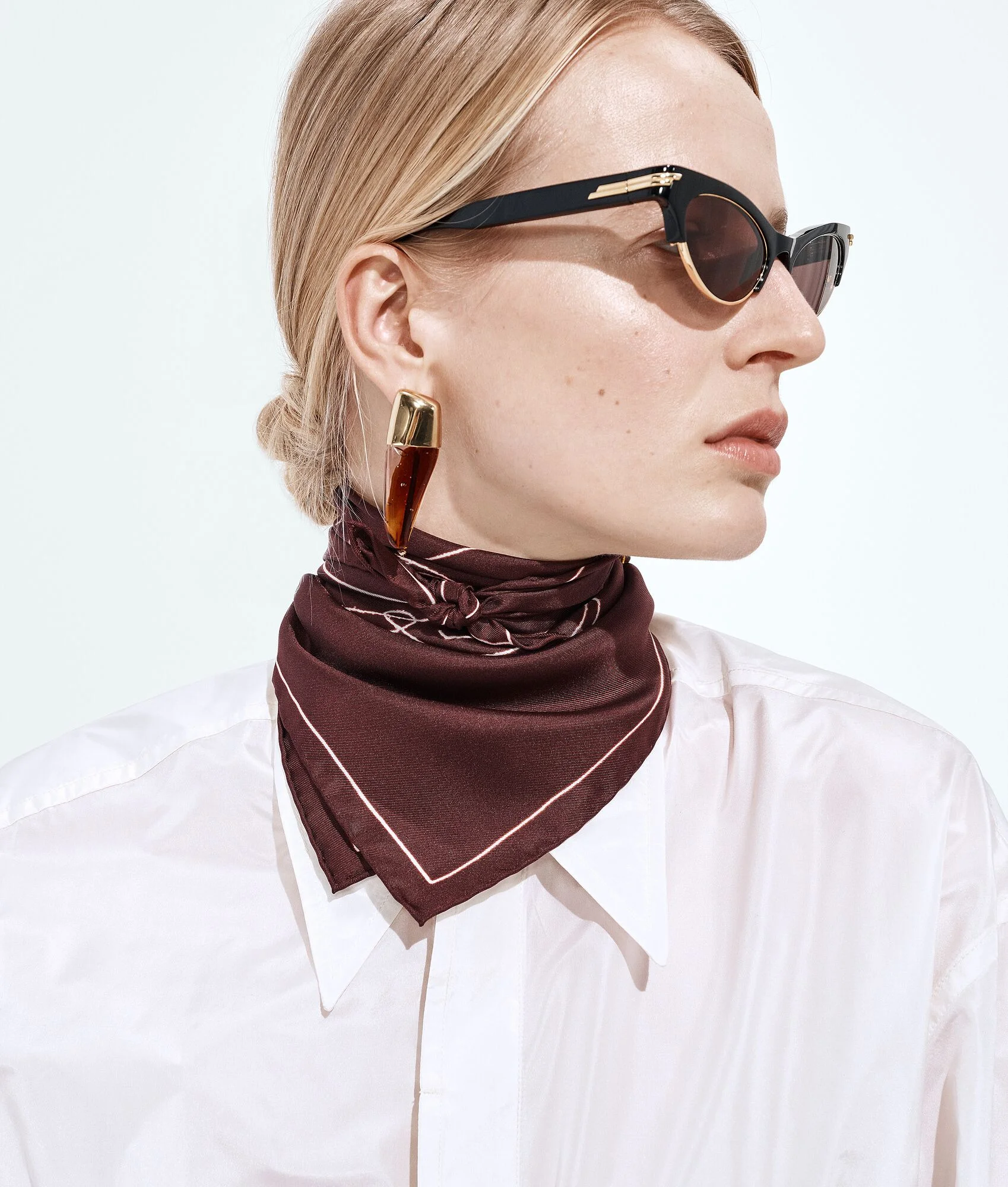 Bottega Veneta Silk Twill Foulard | REVERSIBLE