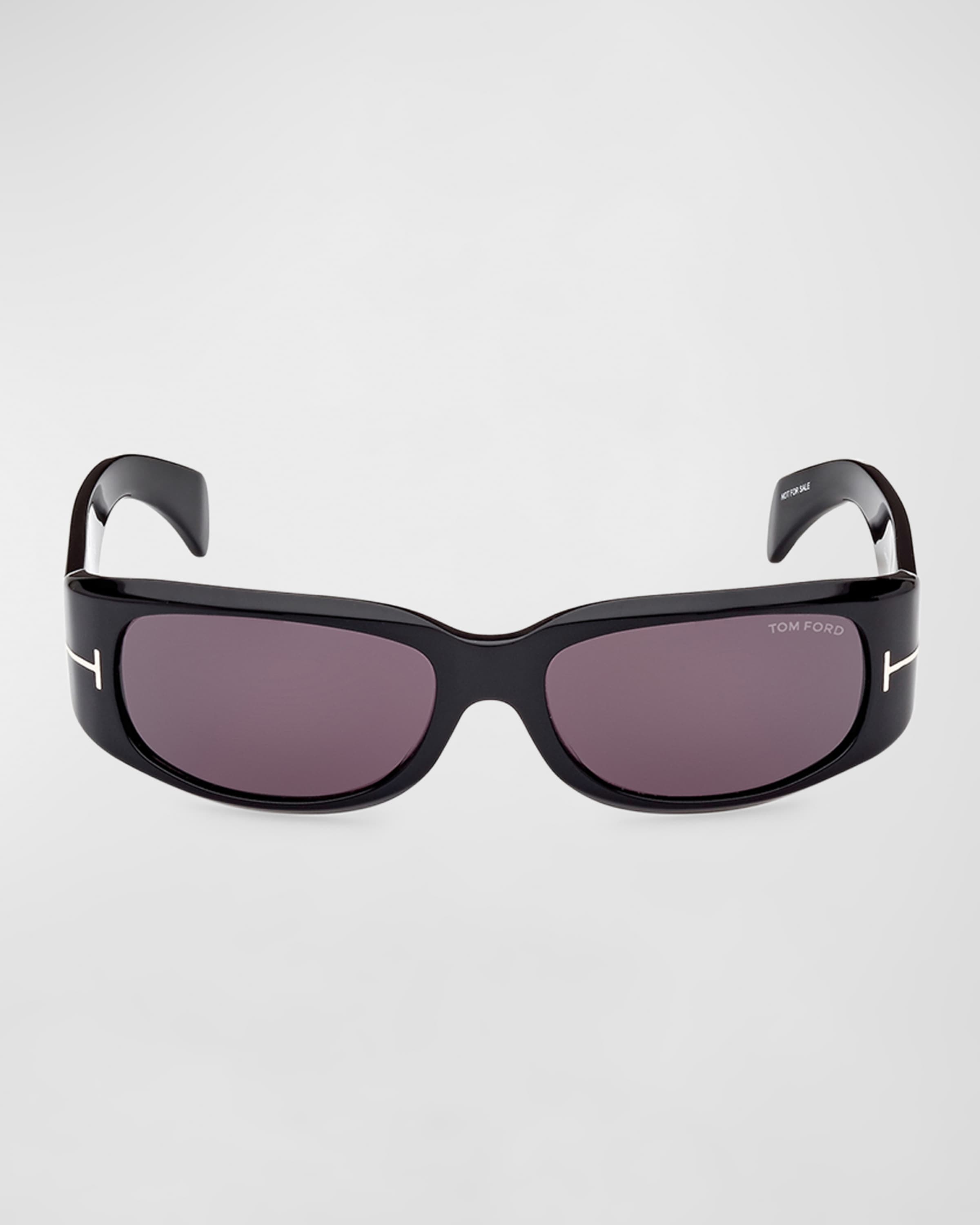 Corey Acetate & Plastic Wrap Sunglasses - 4