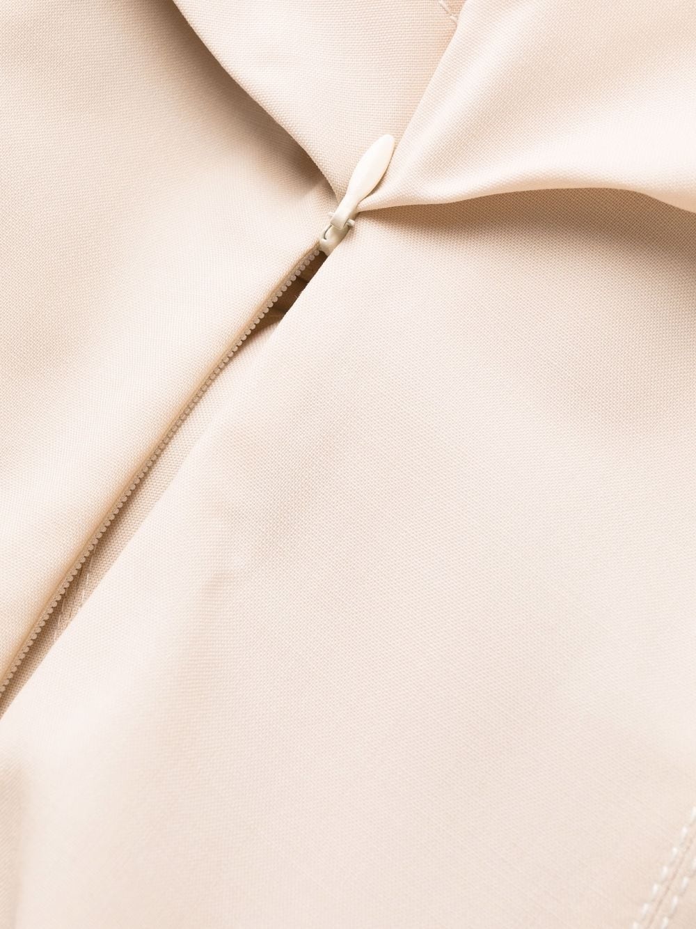 asymmetric halterneck dress - 8