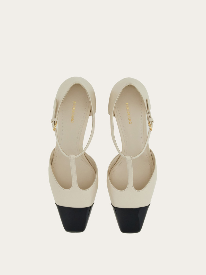 FERRAGAMO Chunky heel T-strap pump outlook