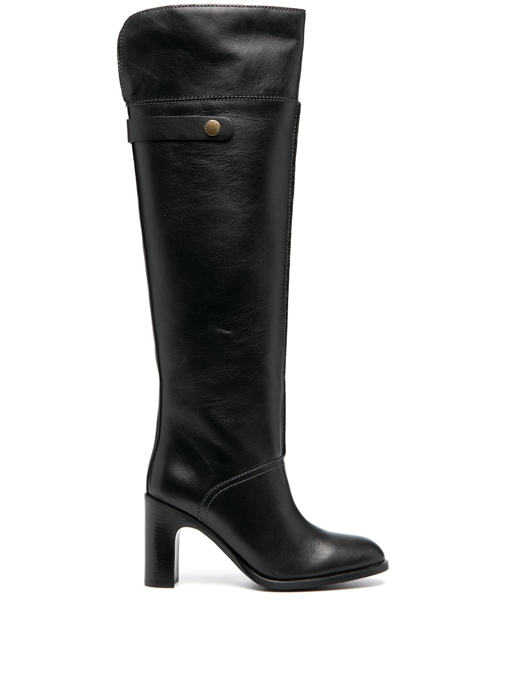 over-the-knee leather boots - 1