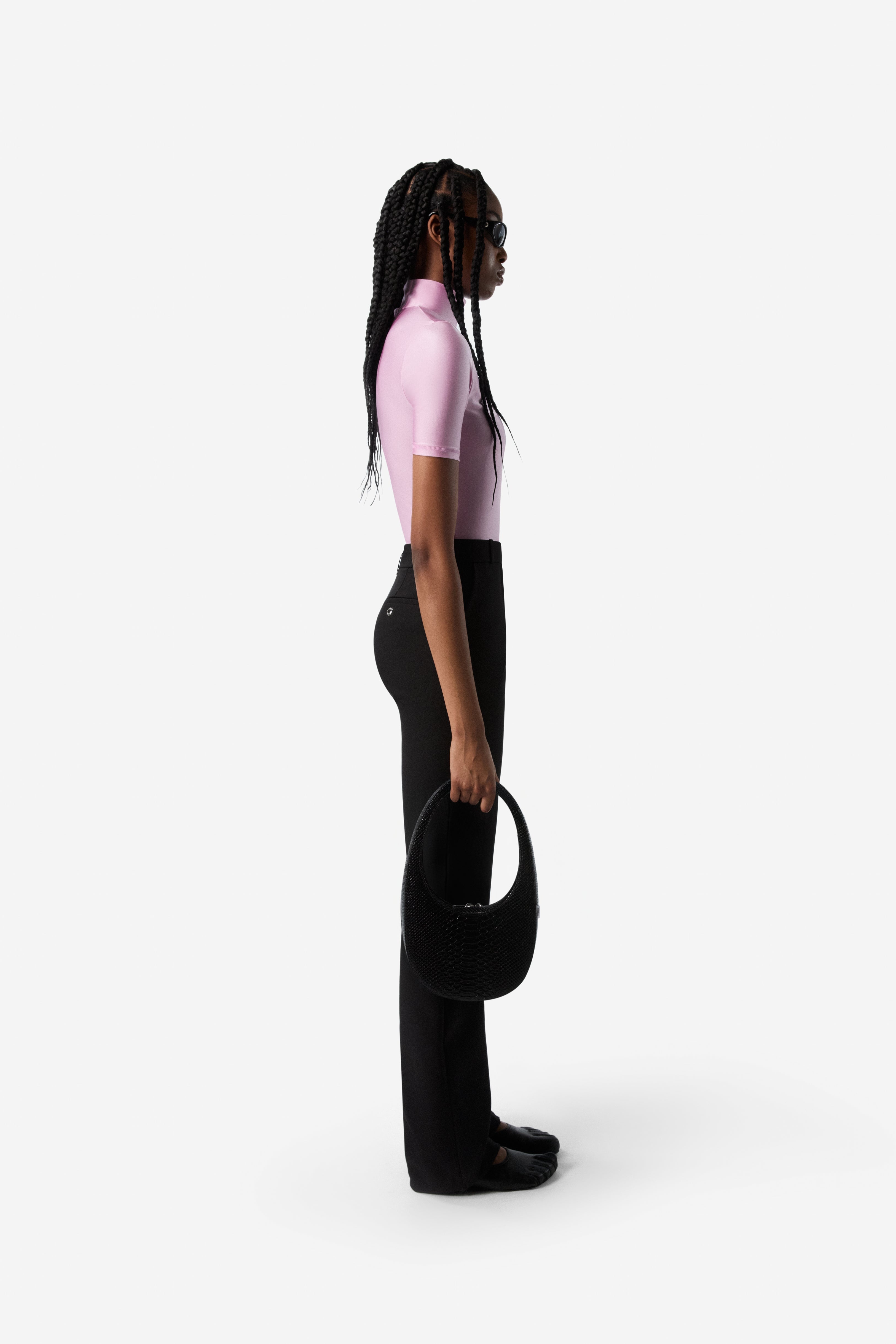 High Neck Fitted Top - 2