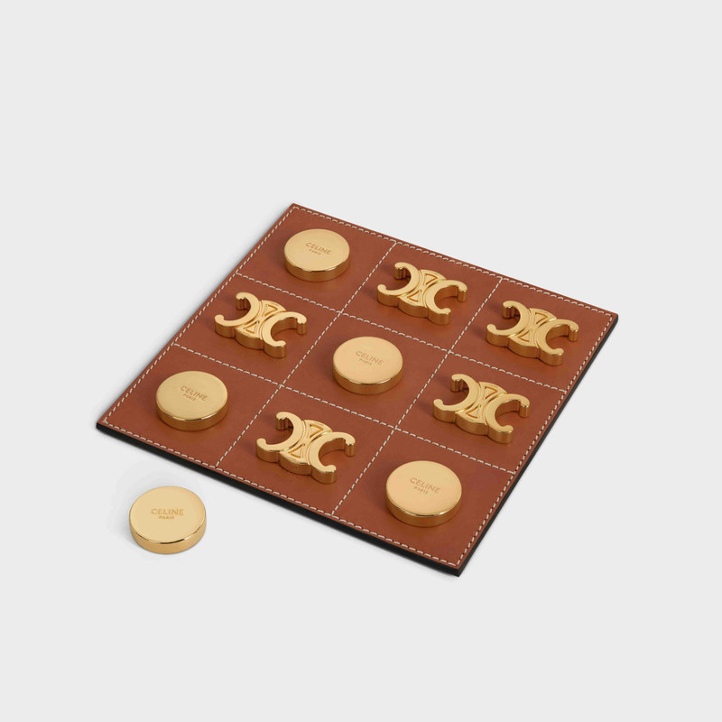 CELINE Tic Tac Toe in calfskin and brass outlook