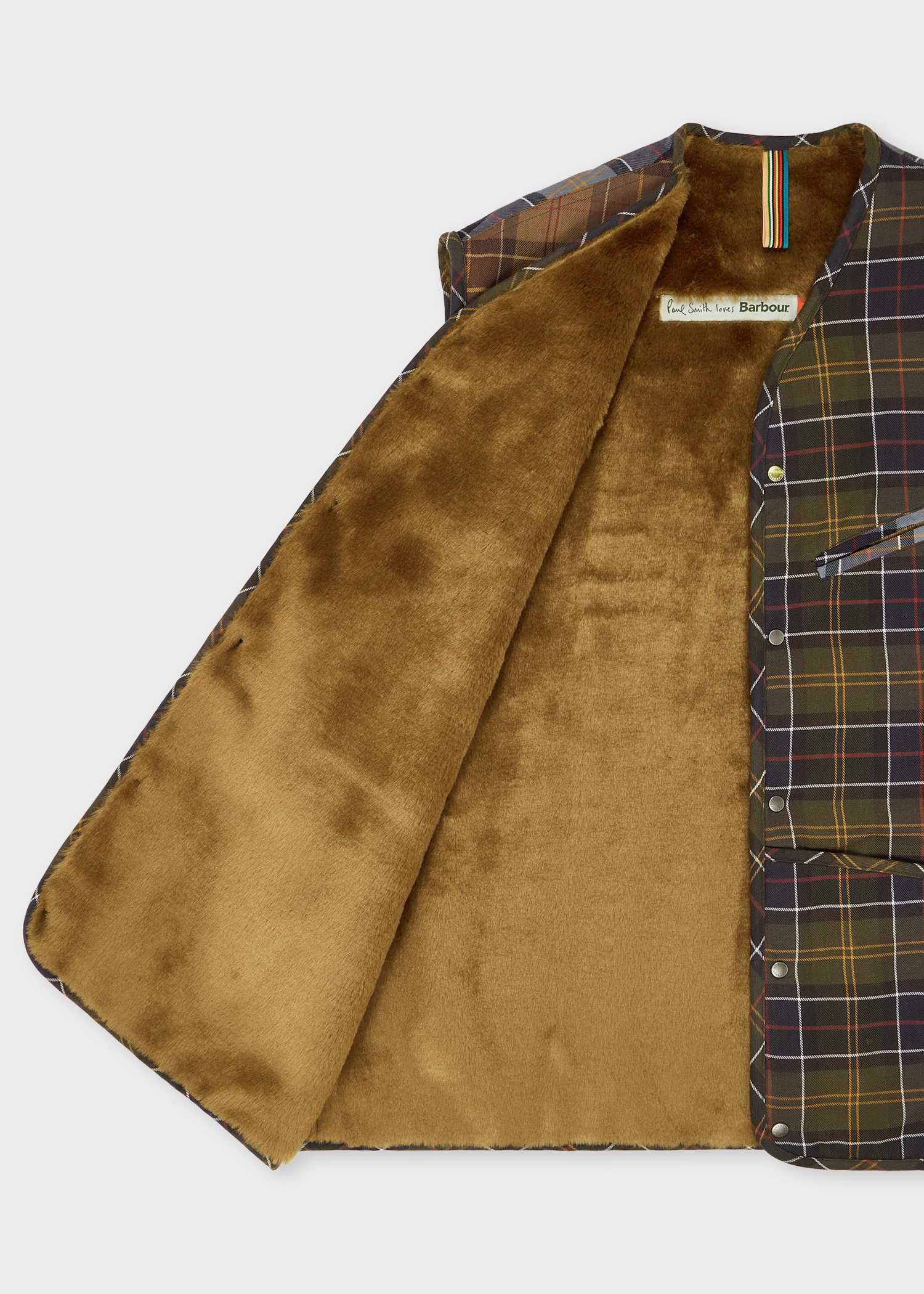 Paul Smith loves Barbour - Mixed Tartan Warm Pile Liner - 3