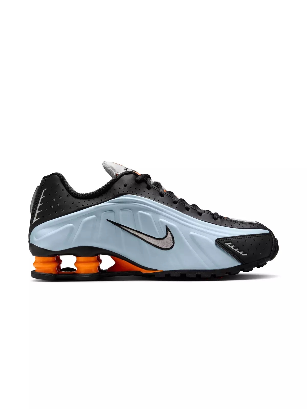 Shox R4 "Blue Tint/Metallic Silver/Total Orange" Women's Shoe - 2