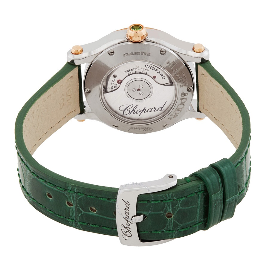 Chopard Happy Sport Automatic Green Dial Ladies Watch 278573-6032 - 3