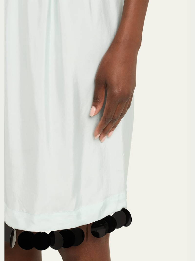 Dot Sequined Knee-Length Slip Skirt 5