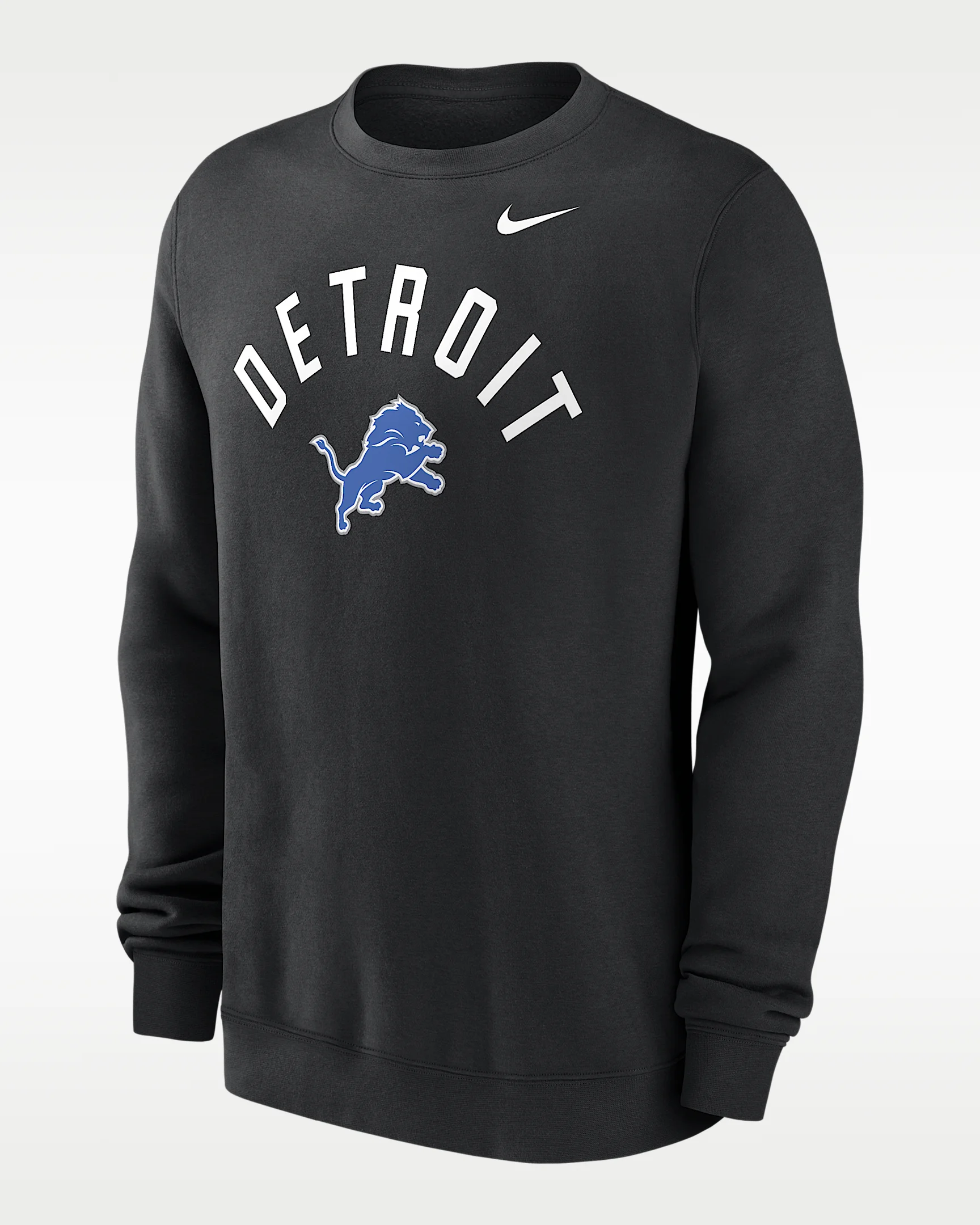 Detroit Lions Club Men's Nike NFL Pullover Crew - 1