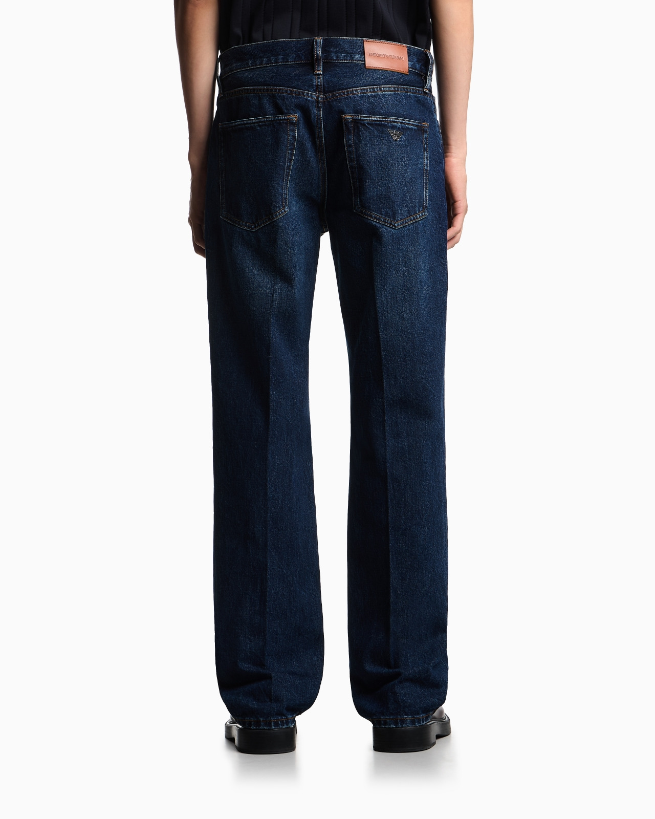 J76 STRAIGHT-FIT, STONE-WASHED DENIM JEANS - 3