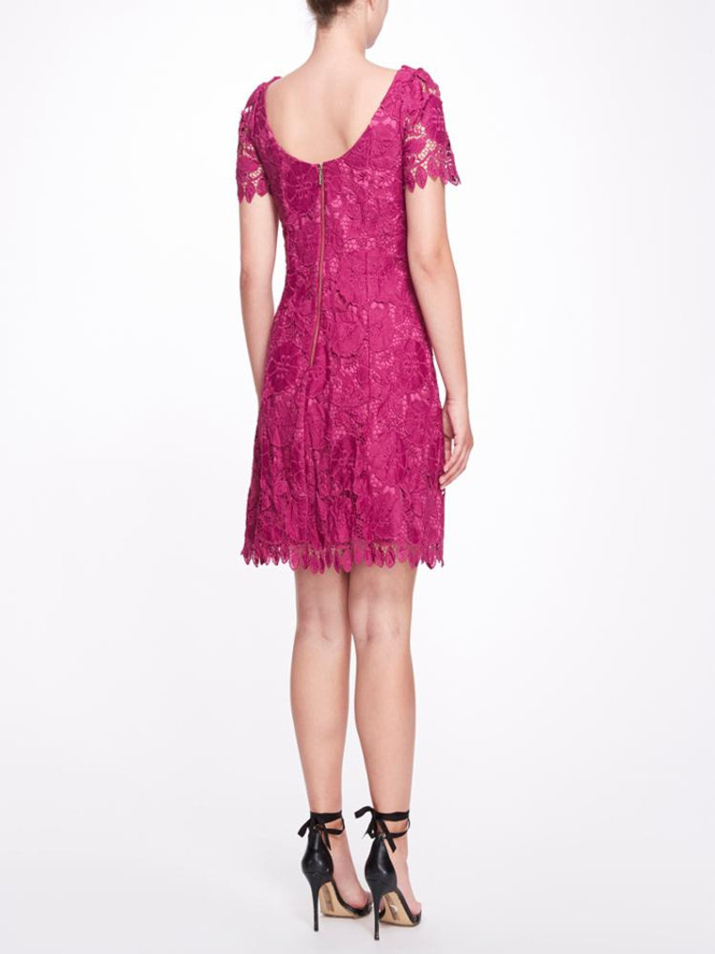 Marchesa 3D FLORAL EYELET SHIRT DRESS outlook