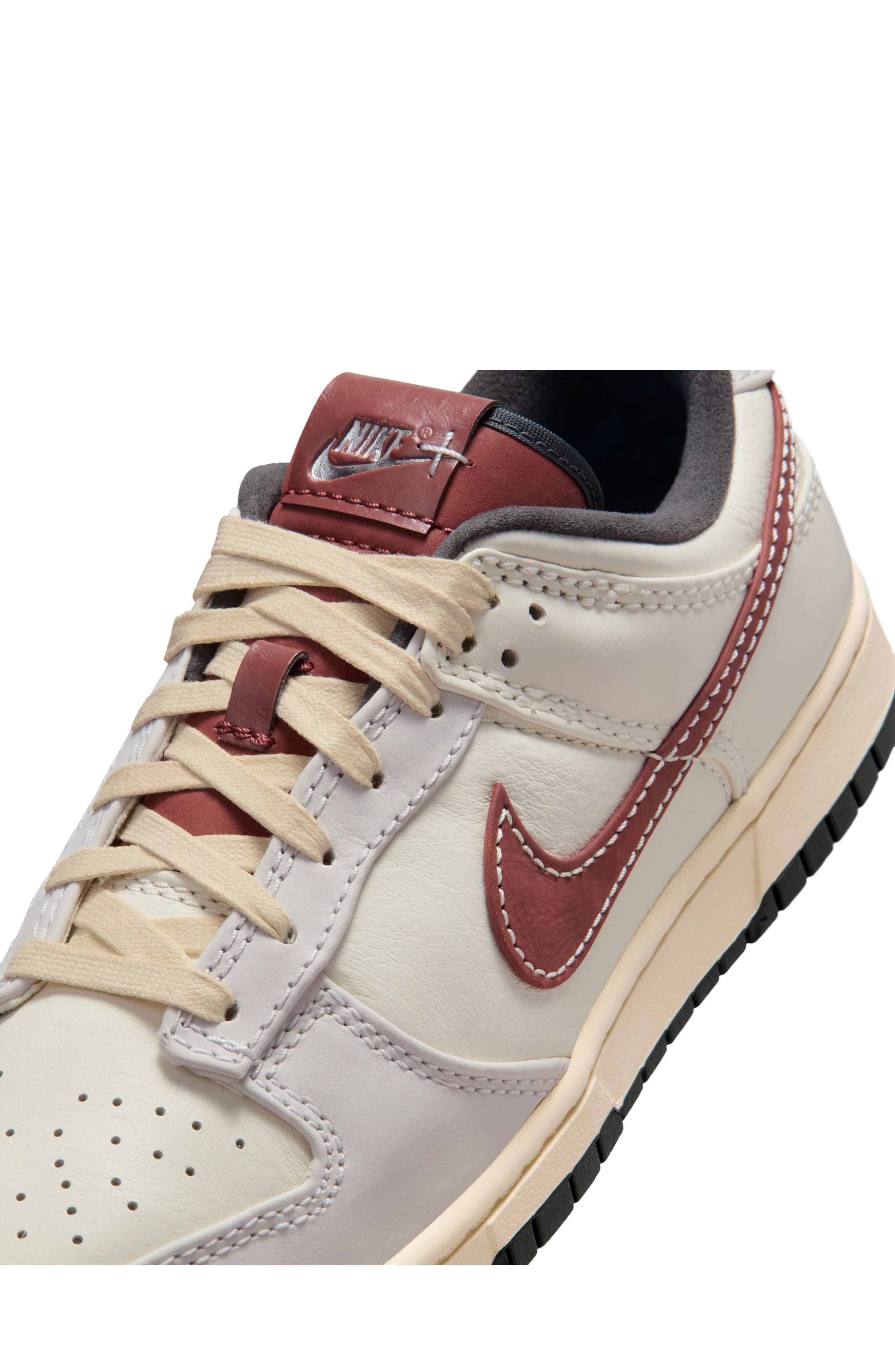 Nike Dunk Low Retro Basketball Sneaker in 202 Dkpony/sftprl at Nordstrom - 7