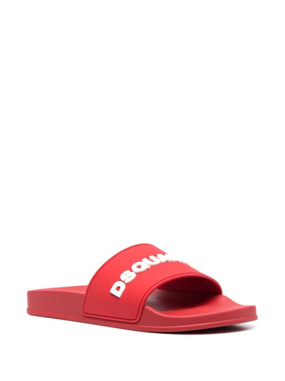 DSQUARED2 logo-print sliders outlook