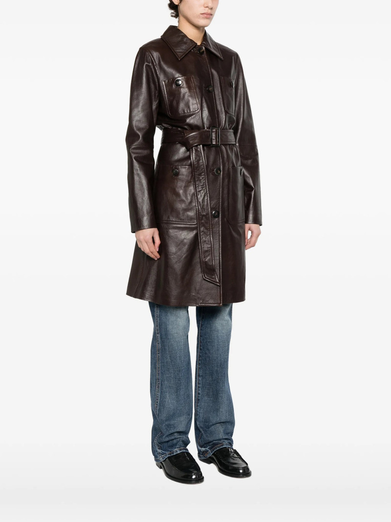 Max Mara Studio Max Mara Studio Mstamaca Buttoned Belted Coat outlook