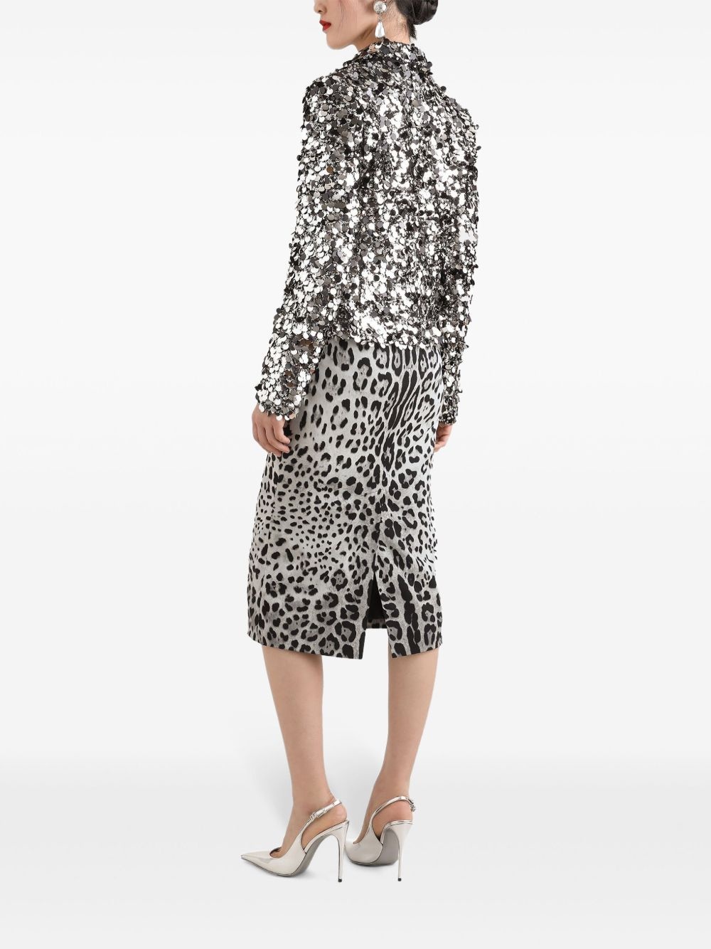 sequinned blazer - 3