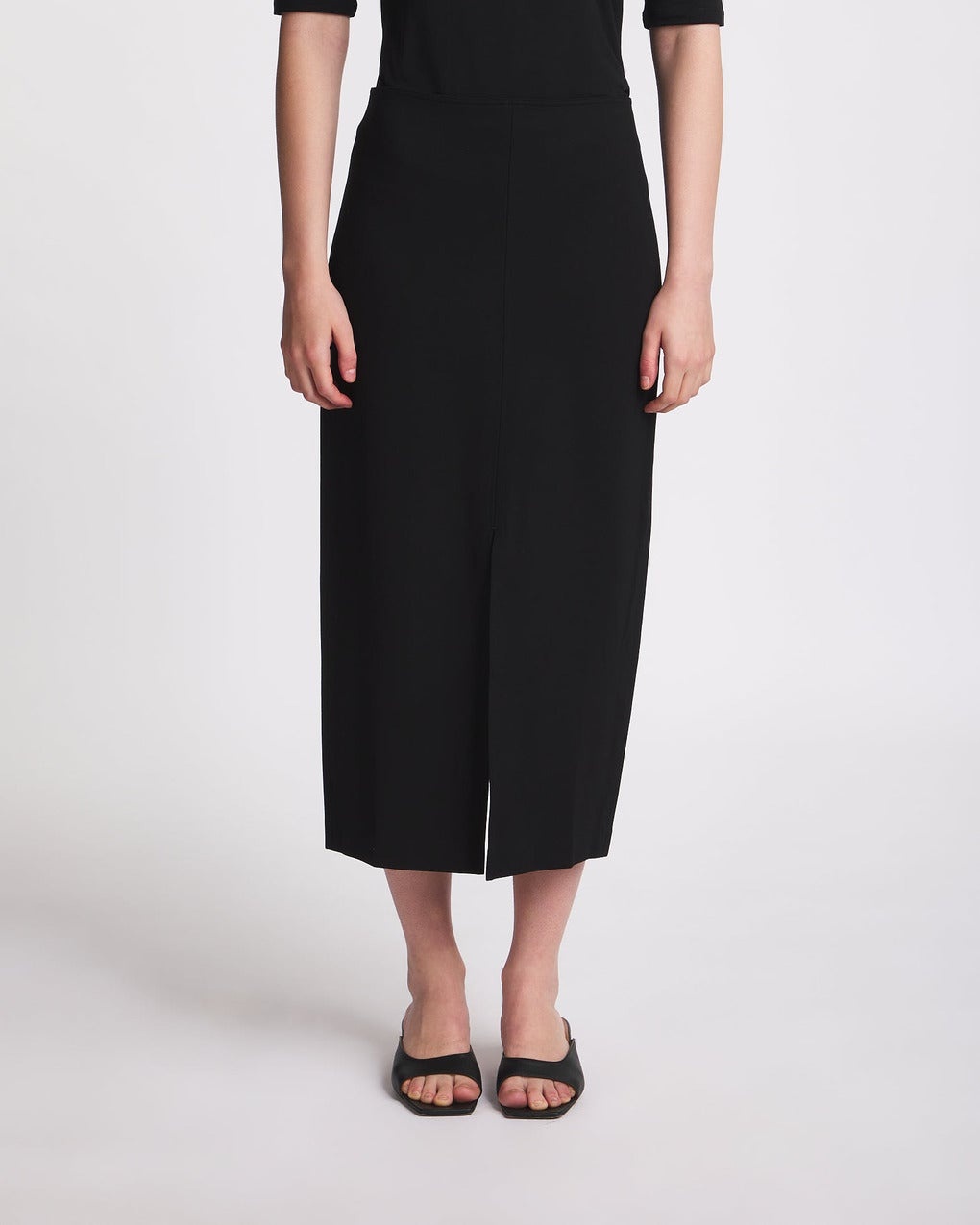 Skirt Jersey Pencil Black - 2