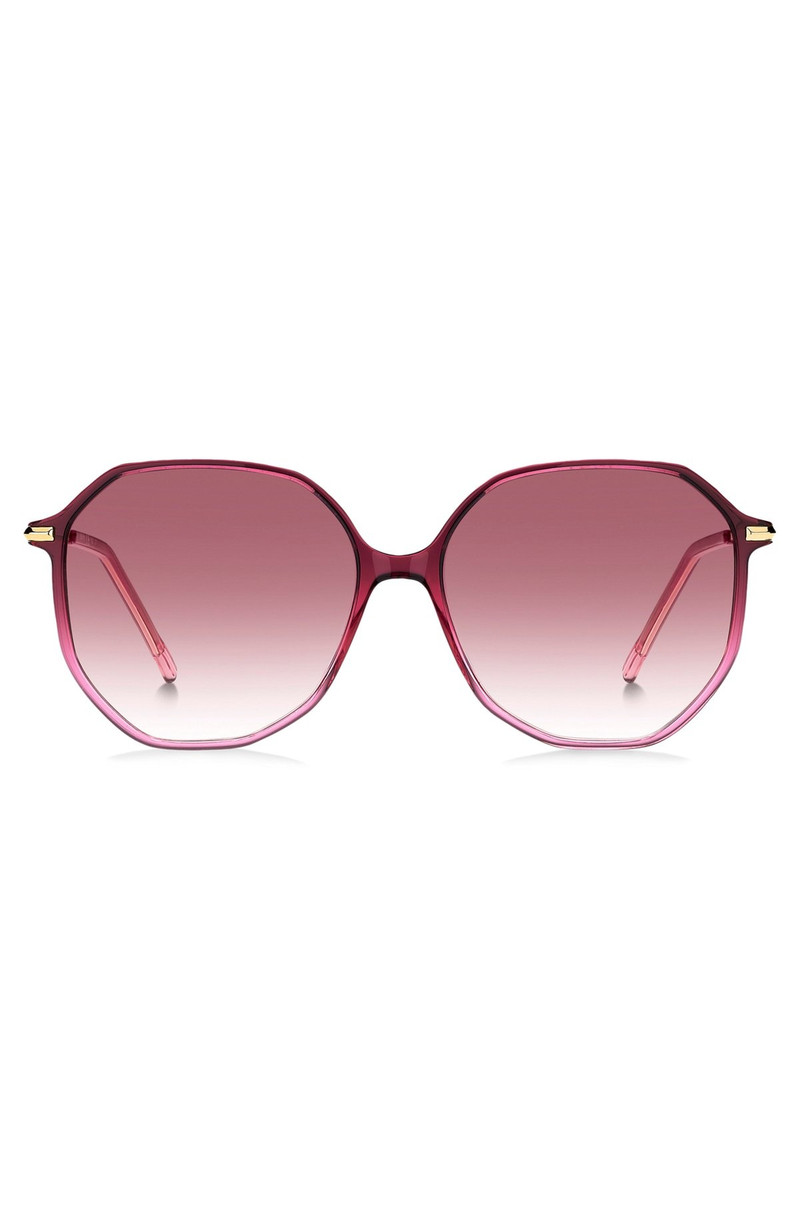 PINK-ACETATE SUNGLASSES WITH LOGO DETAIL 3
