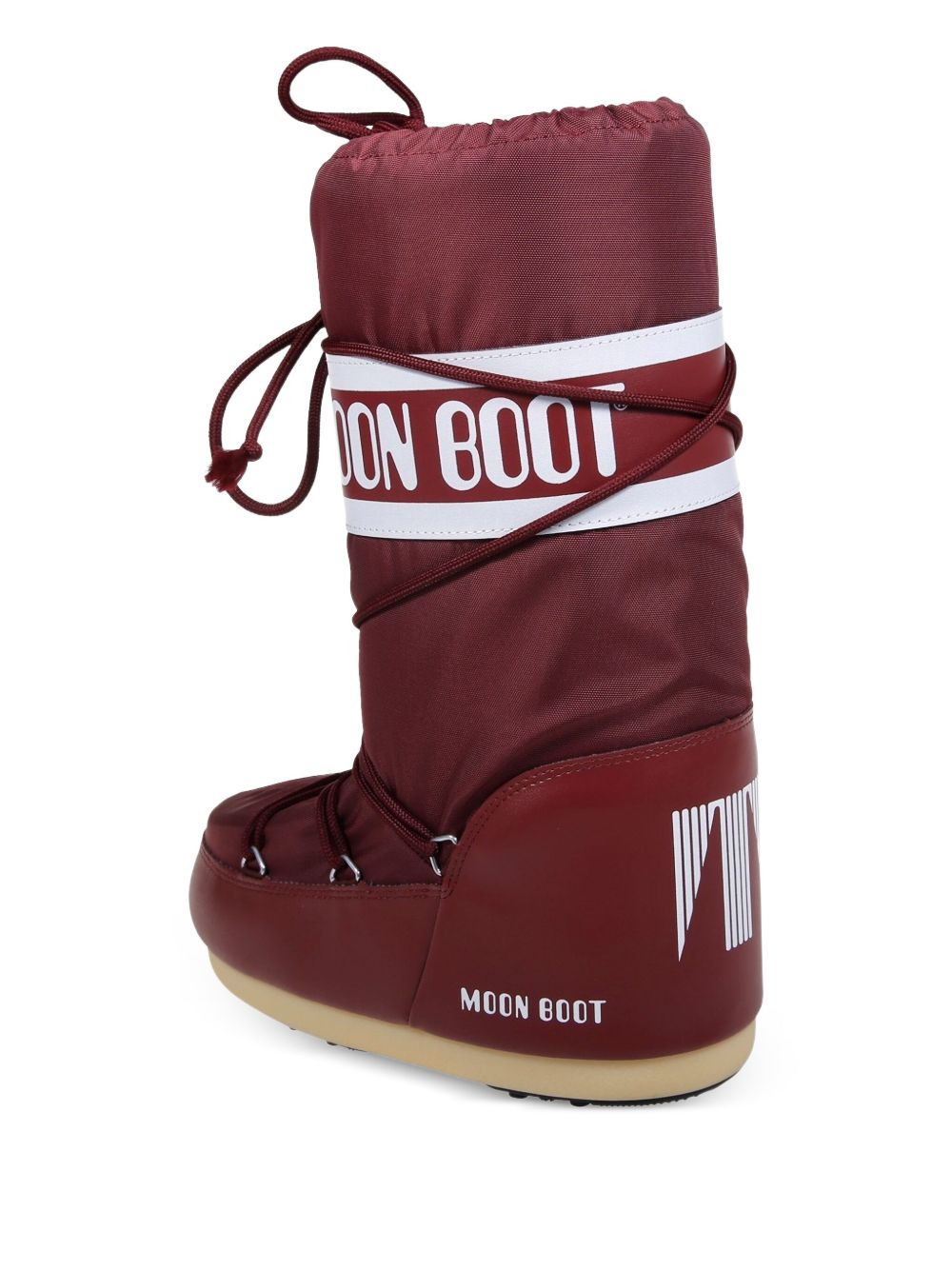 logo-band lace-up boots - 3