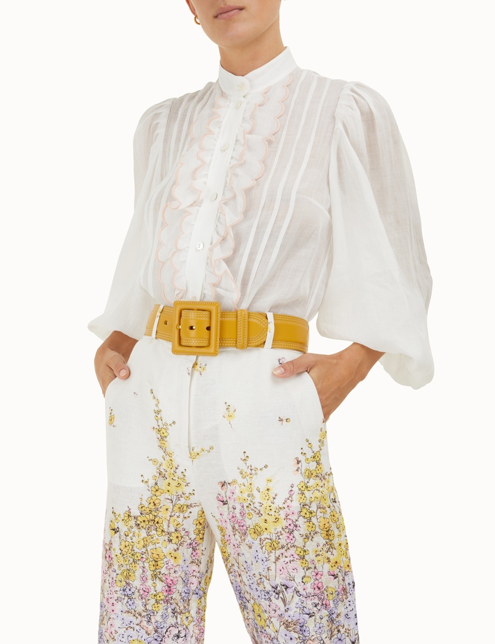 TOP STITCH WAIST BELT - 2
