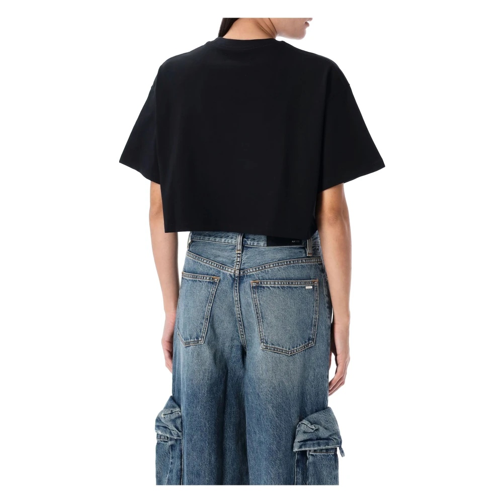 AMIRI BLACK ARTS DISTRICT CROPPED TEE | miinto | REVERSIBLE