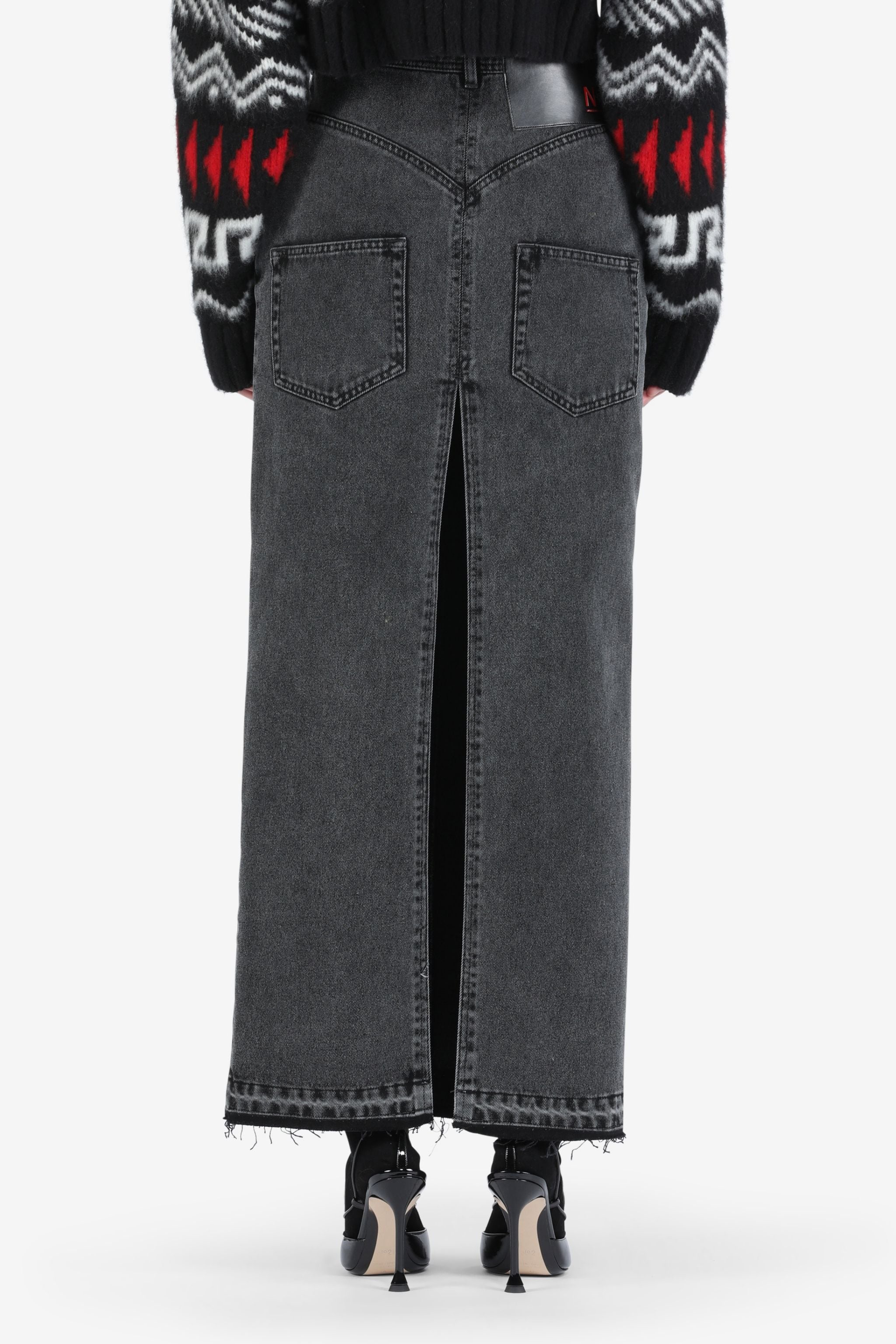 DENIM MAXI SKIRT - 2