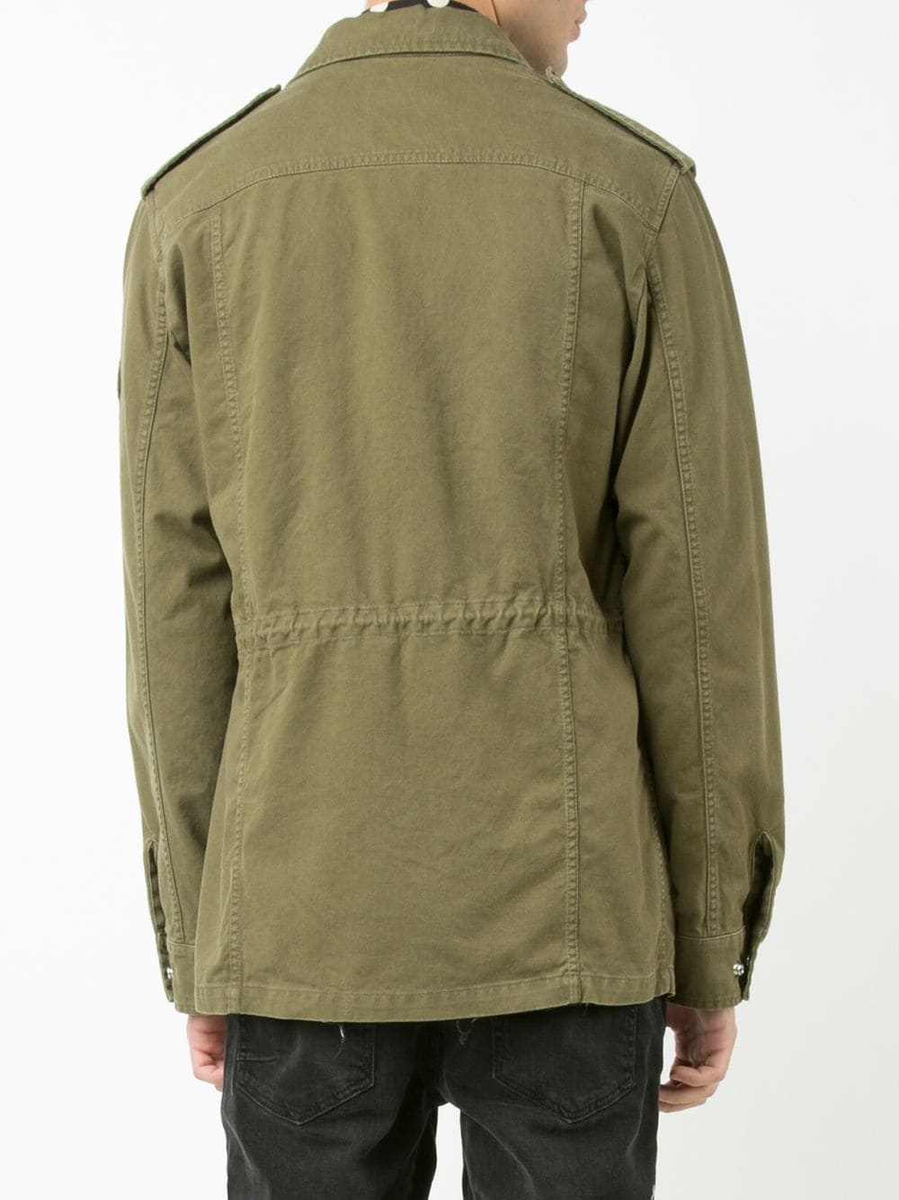 collared military jacket - 4