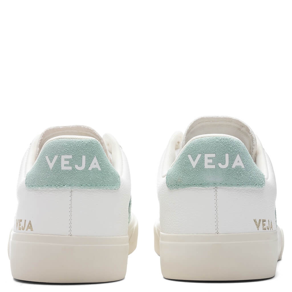 VEJA WOMEN'S CAMPO CHROMEFREE - EXTRA WHITE/MATCHA - 4