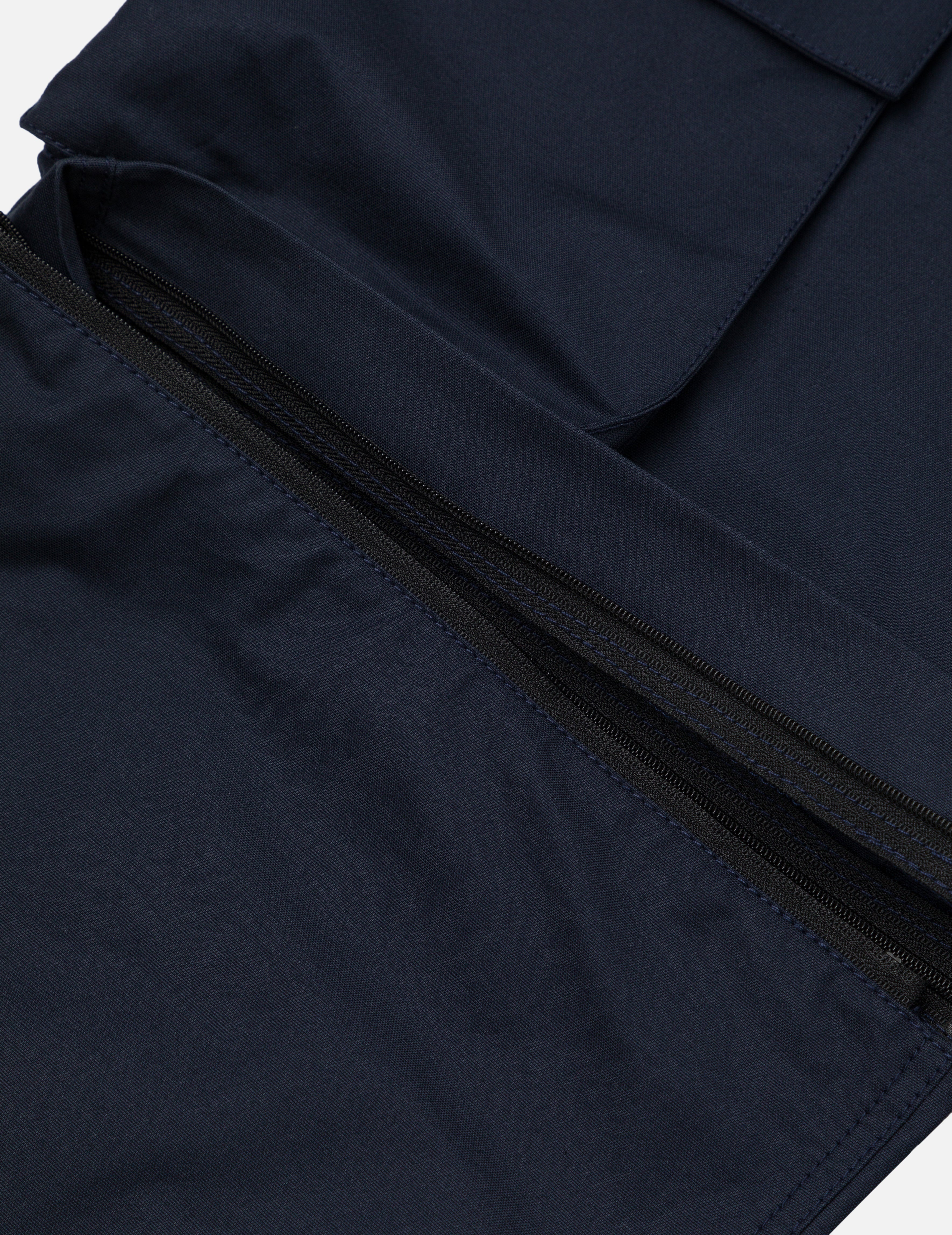 Kamon and Logo Prints Detachable Leg Panel Fashion Fit  Woven Cargo Jogger - 13