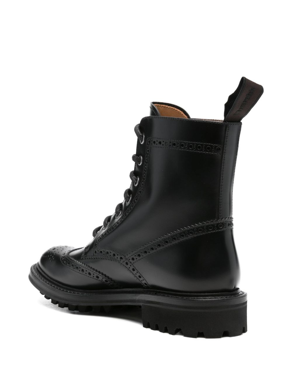 lace-up brogue boots - 3