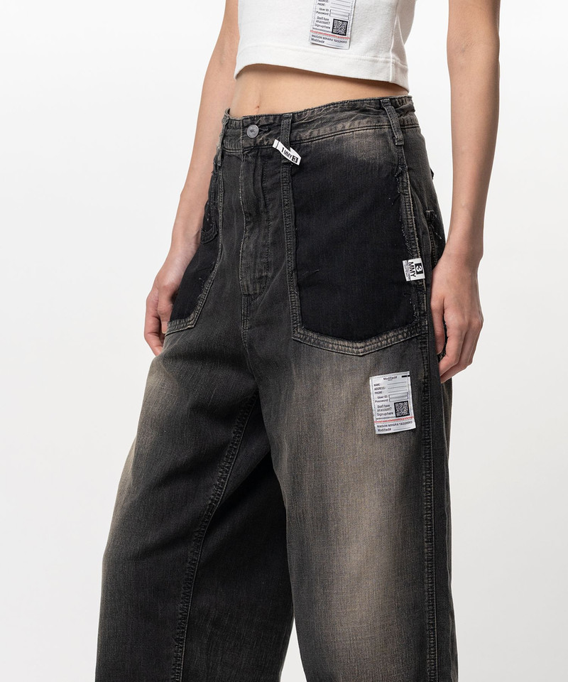 Cut-Out Pocket Denim Pants 15