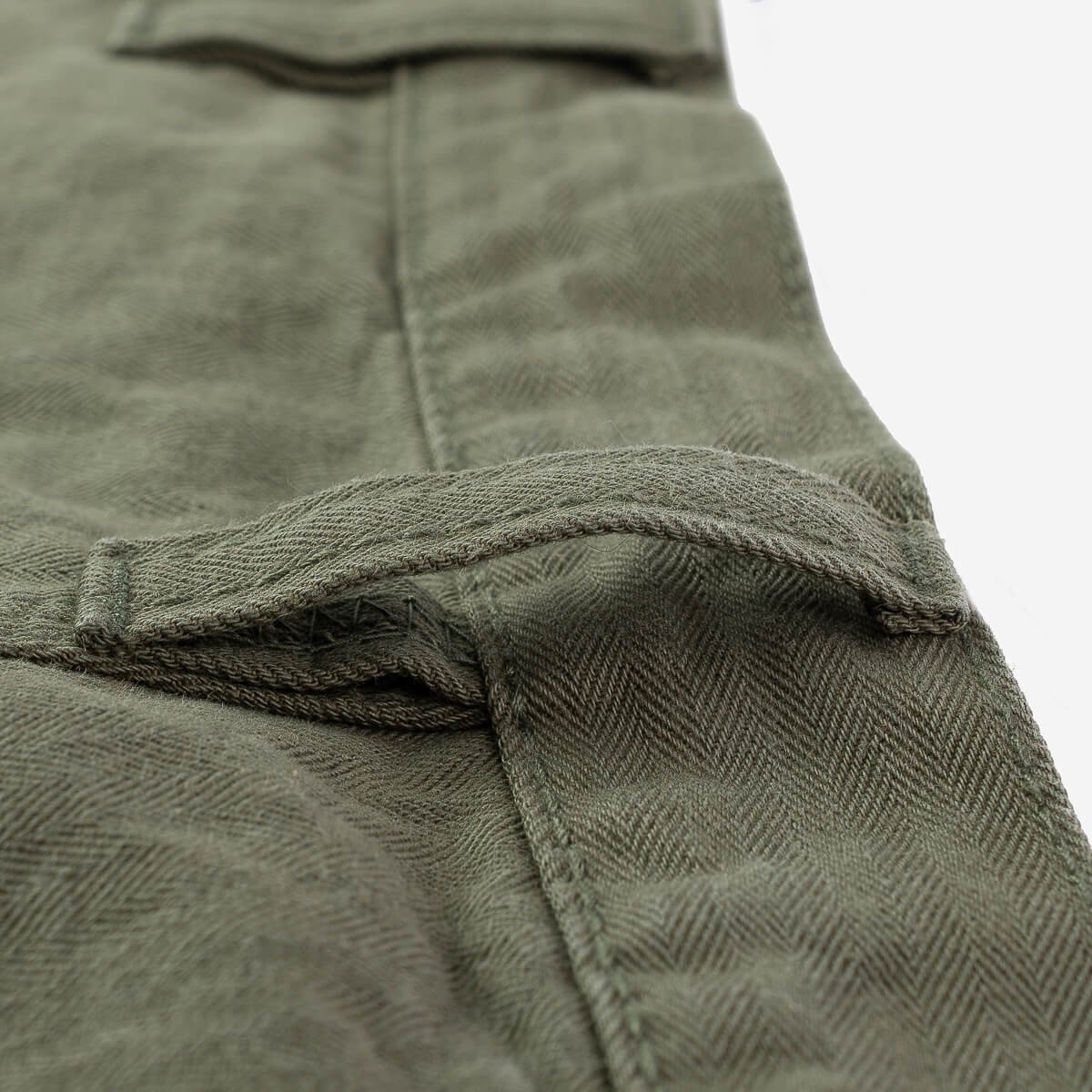 IH-733-ODG 11oz Herringbone Cargo - Olive Drab Green - 14