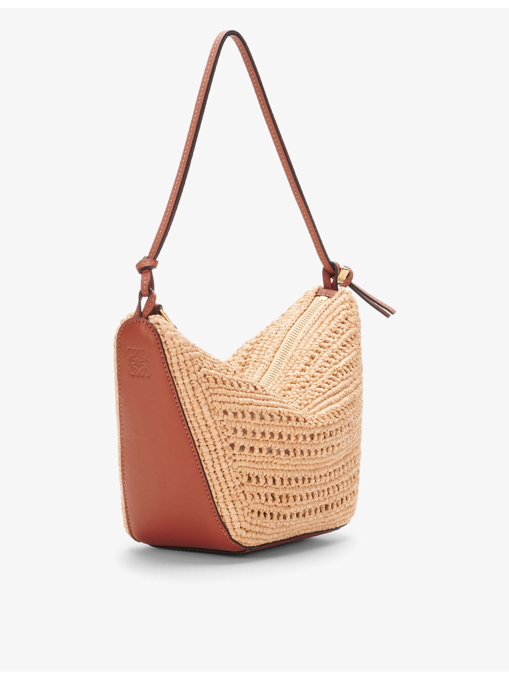 Loewe x Paula's Ibiza Hammock Hobo mini raffia cross-body bag - 4