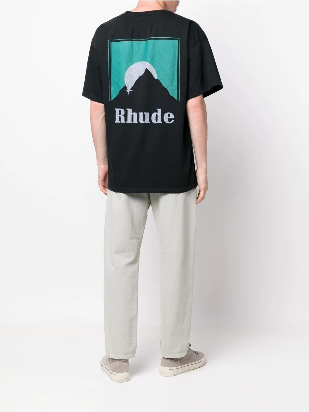 mountain logo cotton T-shirt - 2