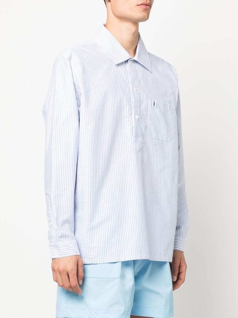 striped long-sleeved shirt - 3