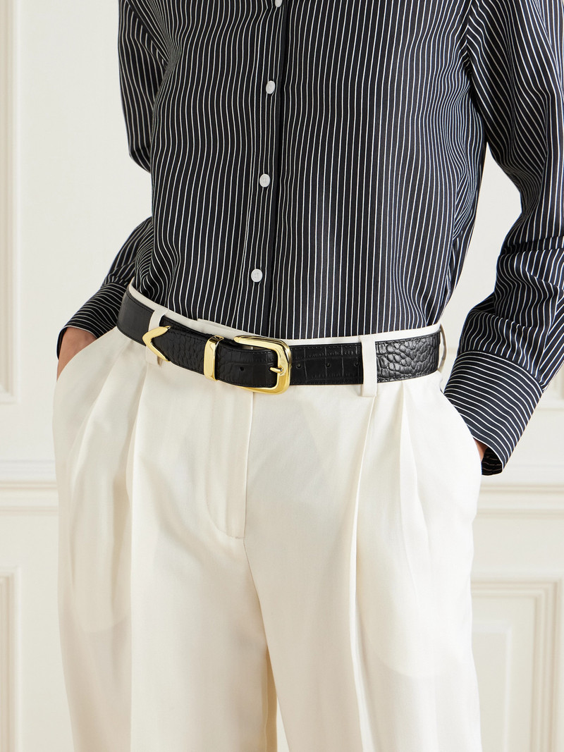 Anderson's Croc-effect Leather Belt outlook