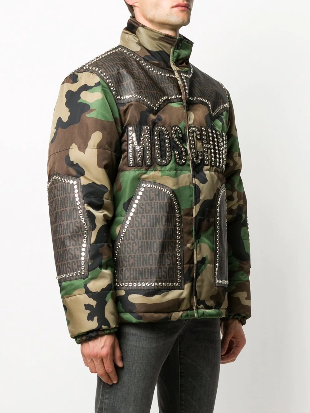 camouflage-print puffer jacket - 3