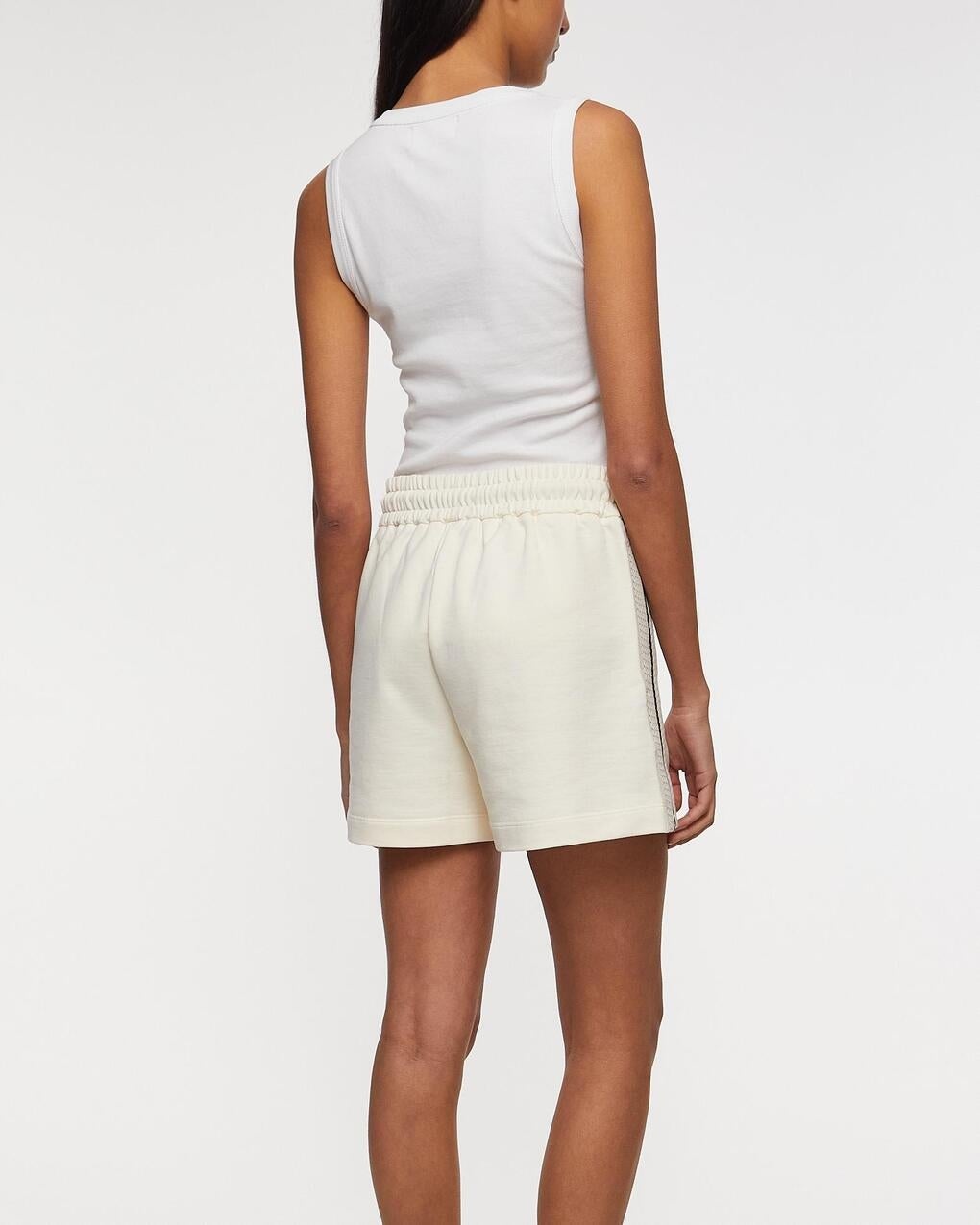 Shorts Crochet Accent Cotton Natural - 4