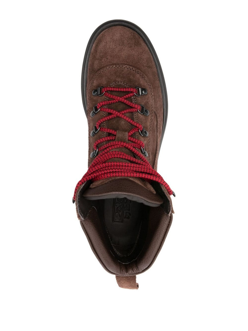 lace-up suede boots 4