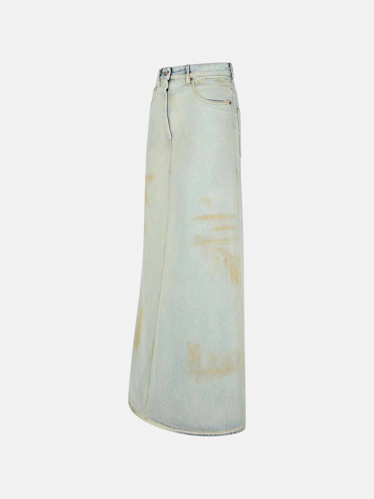 BLUE DENIM SKIRT - 2